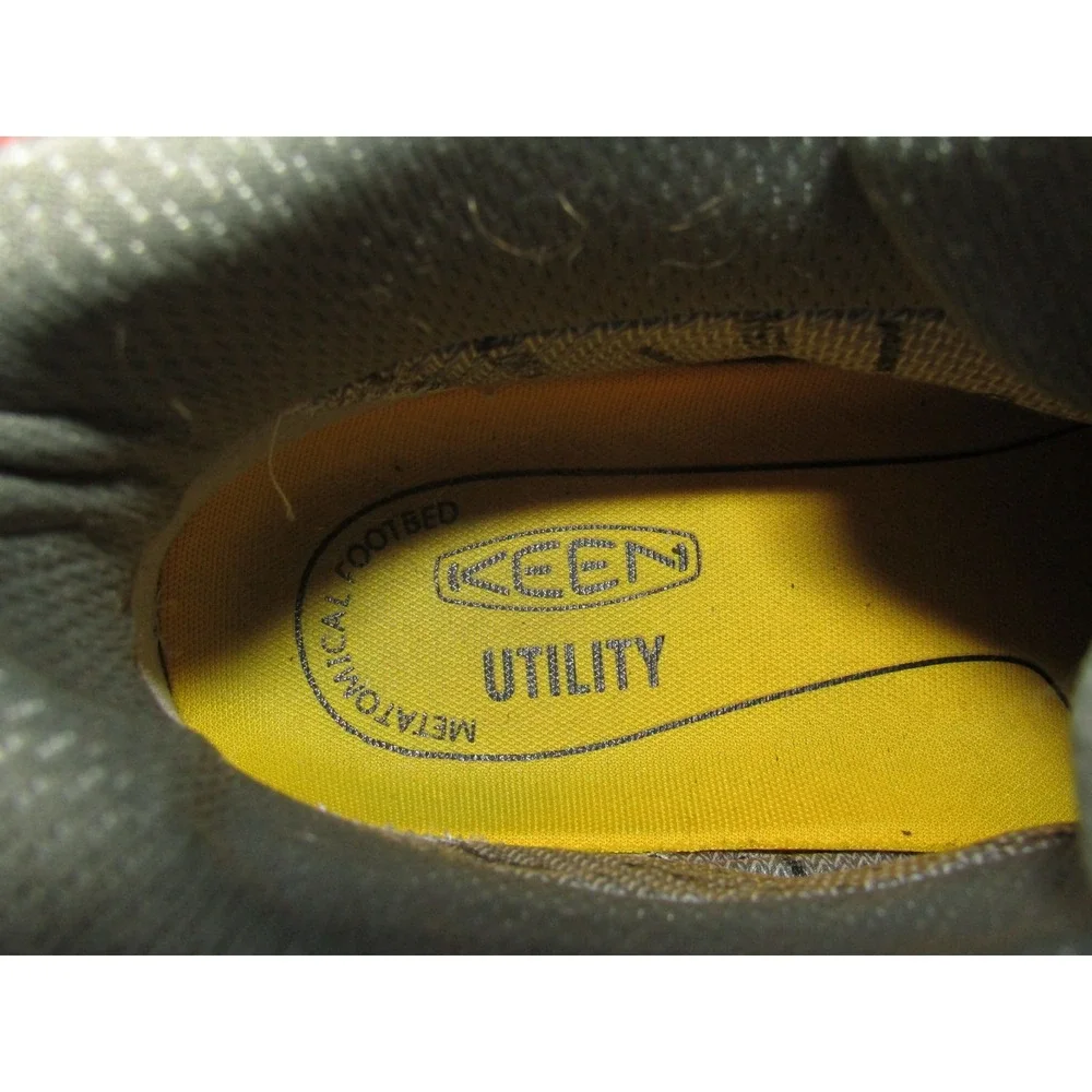 KEEN Waterproof Hiking Boots Men's Brown Leather Utility Outdoor Size‎ 14D